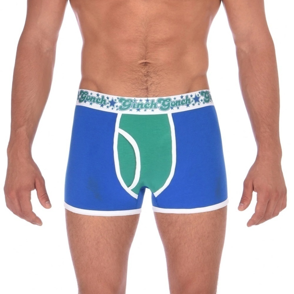 GINCH Gonch Blue Lagoon Trunk Brief Statement Graphic Underwear NIP